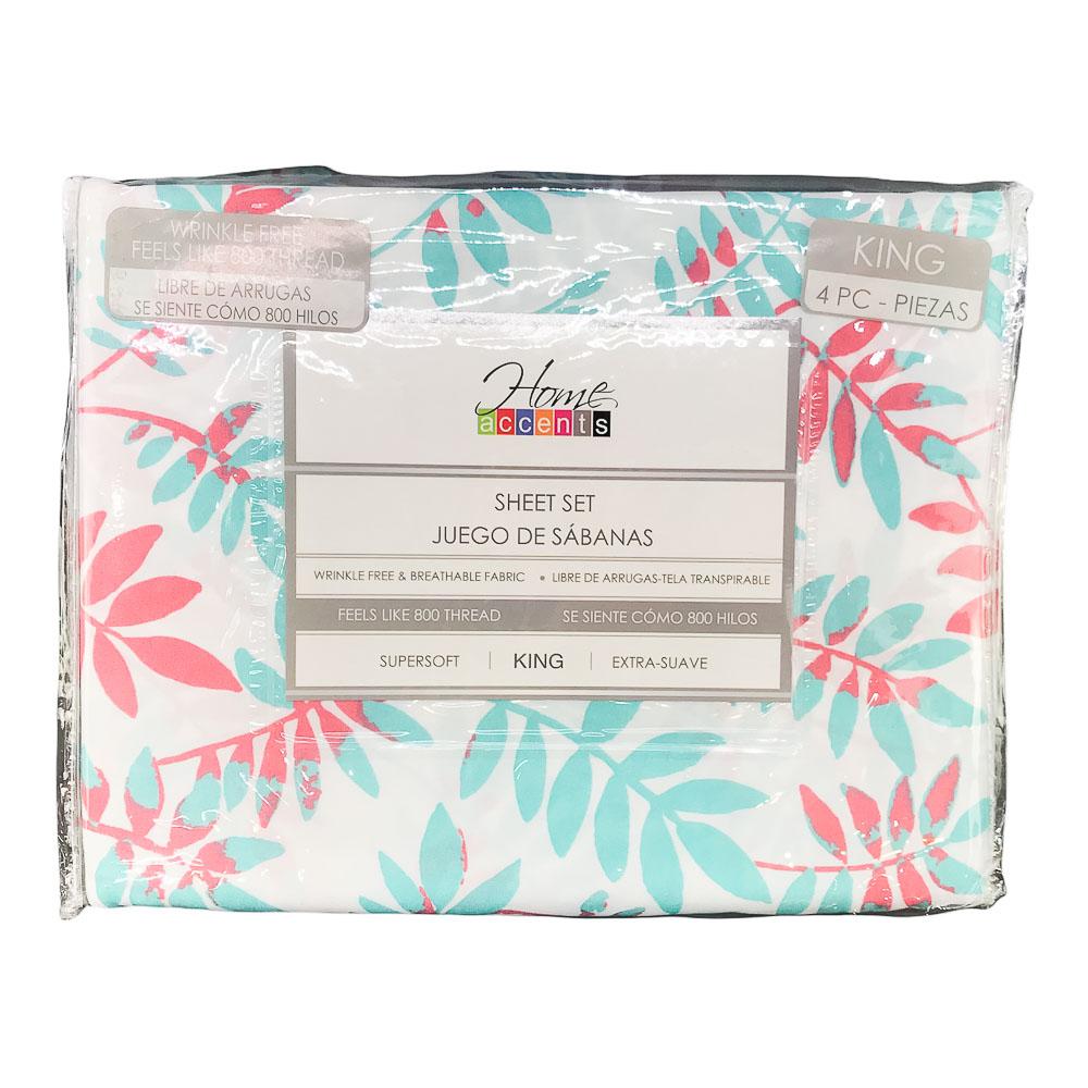 Sábana Home Accents Estampada - King