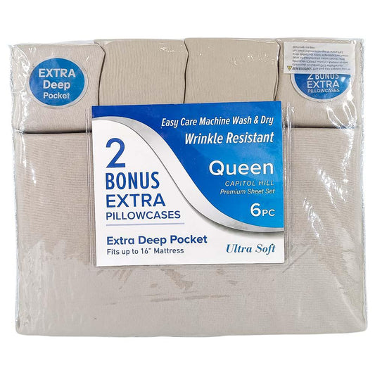 Sábana Queen Capitol Rt Designer 6 Piezas - Surtido