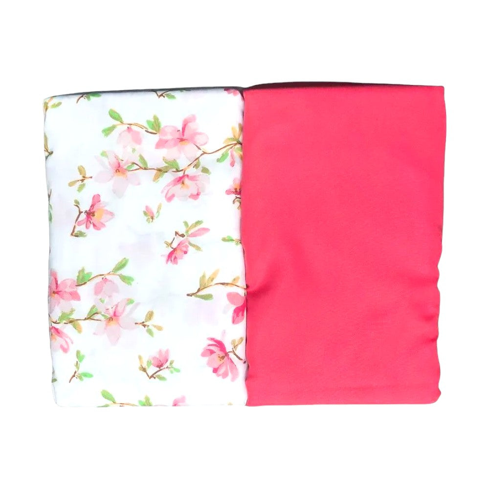 Juego de Sábana Full 4 Piezas Home Accents Estampada - Rosa