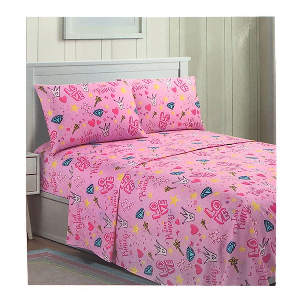 Juego de Sábanas Home Accents Fairy Princess Infantil - Twin