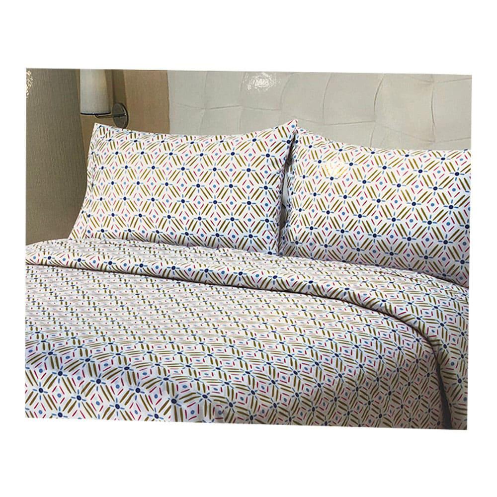 Juego de Sábanas Spa Lush Brie Estampado - Twin