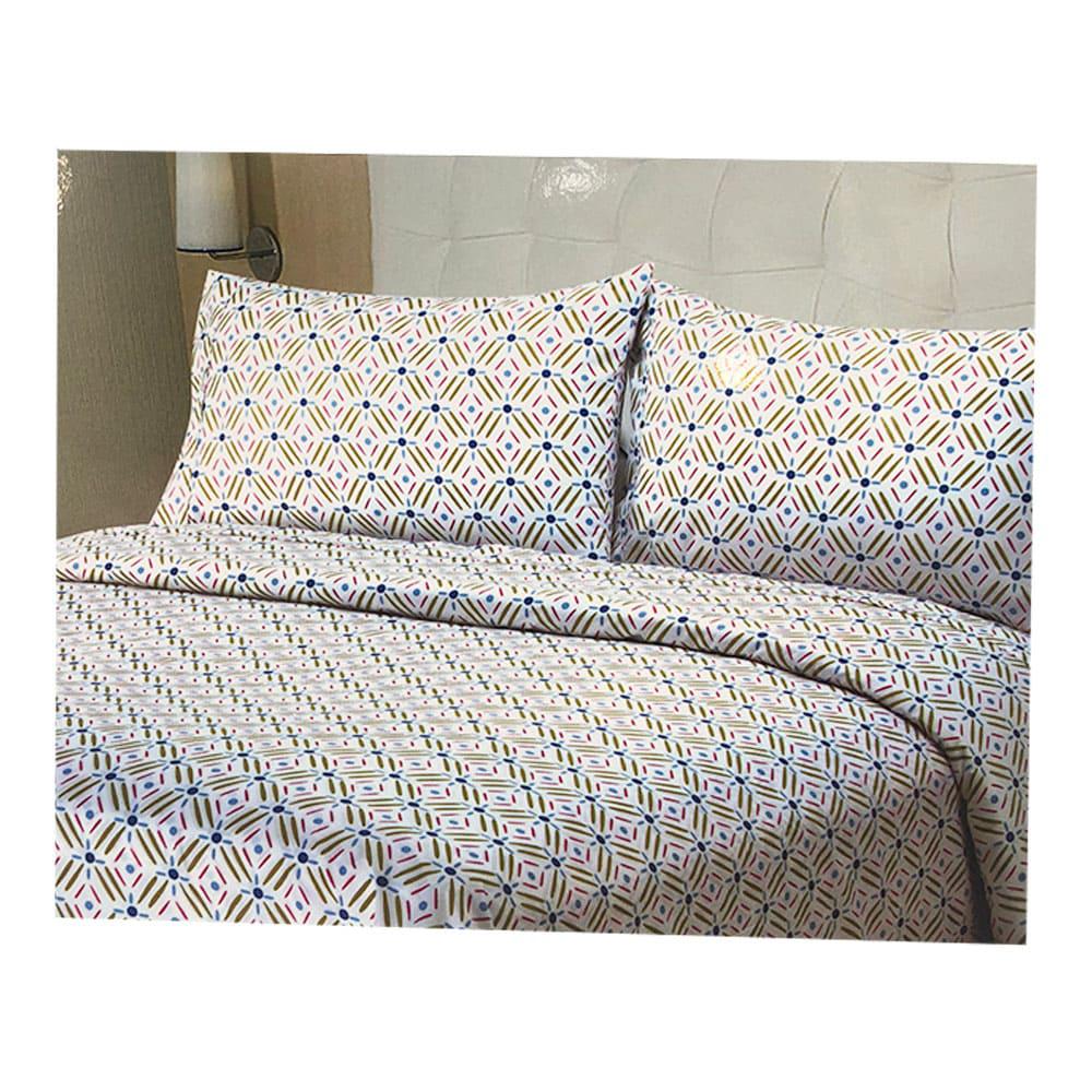 Juego de Sábanas Spa Lush Brie Estampado - Full