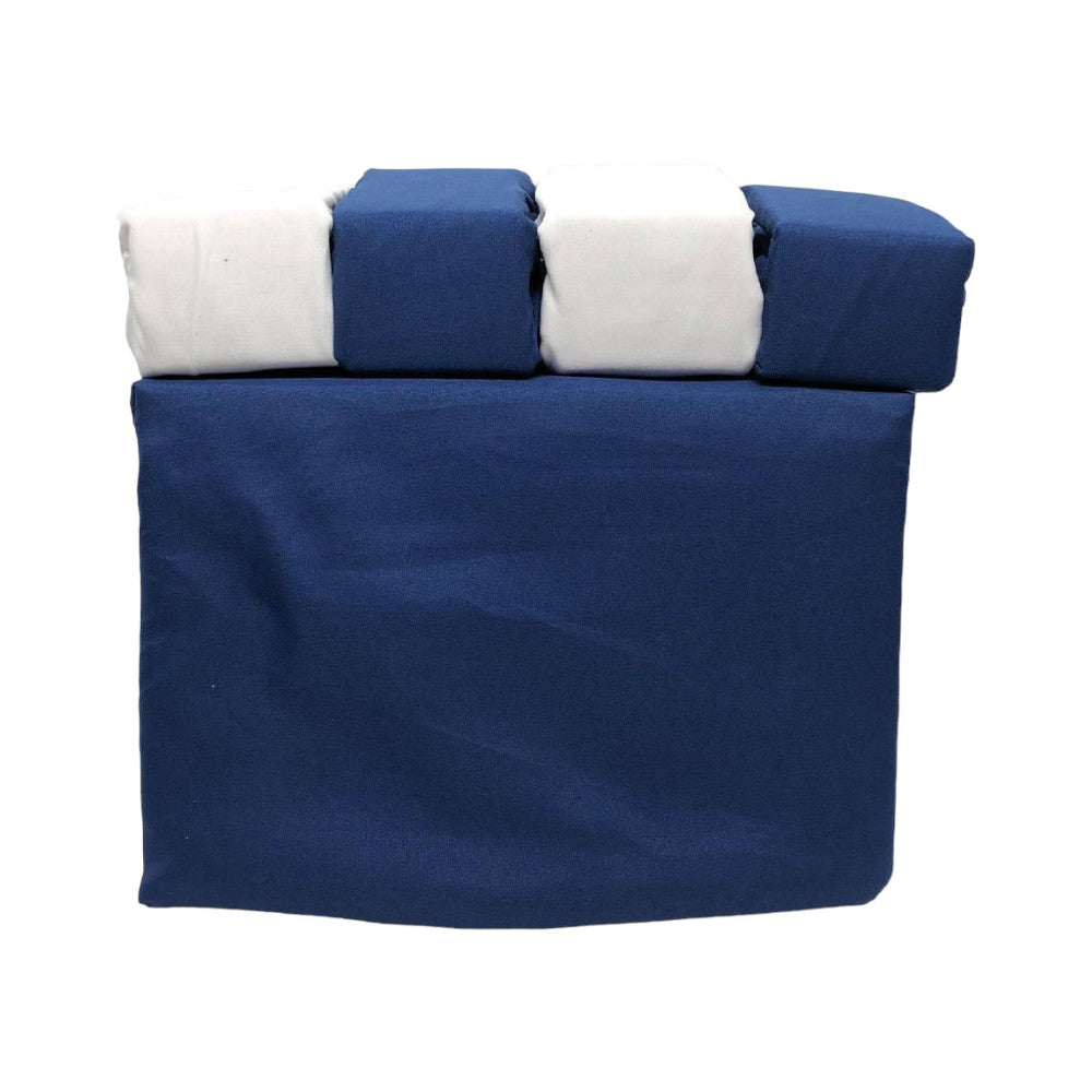 Juego de Sábanas Twin Simple Elegance de 6 Piezas - Azul Marino