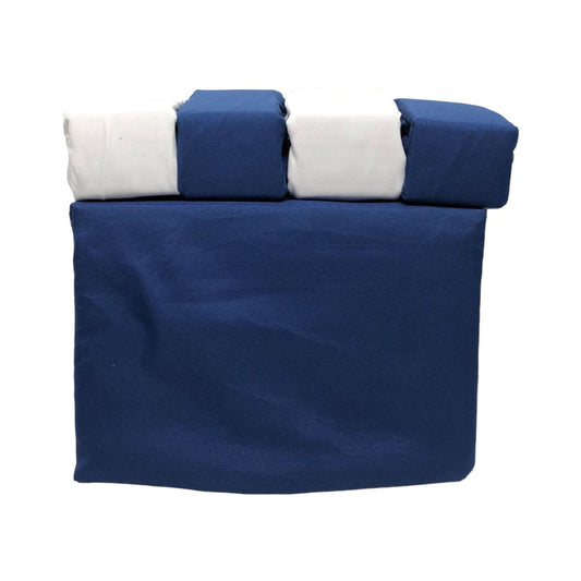 Juego de Sábanas Twin Simple Elegance de 6 Piezas - Azul Marino