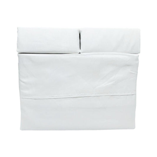Juego de Sábanas Queen Simple Elegance de 6 Piezas - Blanco