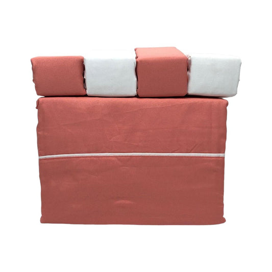 Juego de Sábanas King Simple Elegance de 6 Piezas - Coral