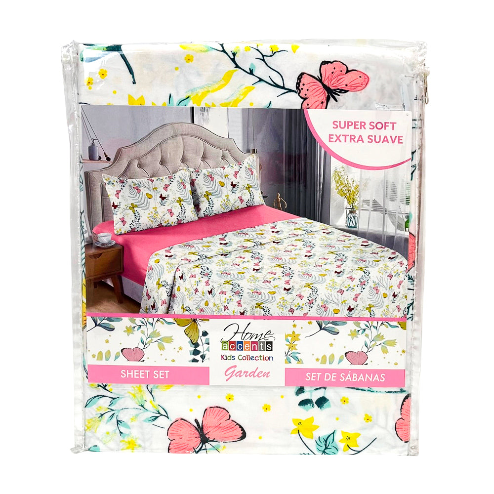 Sábana Full Set 4 Piezas Garden Infantil Home Accents