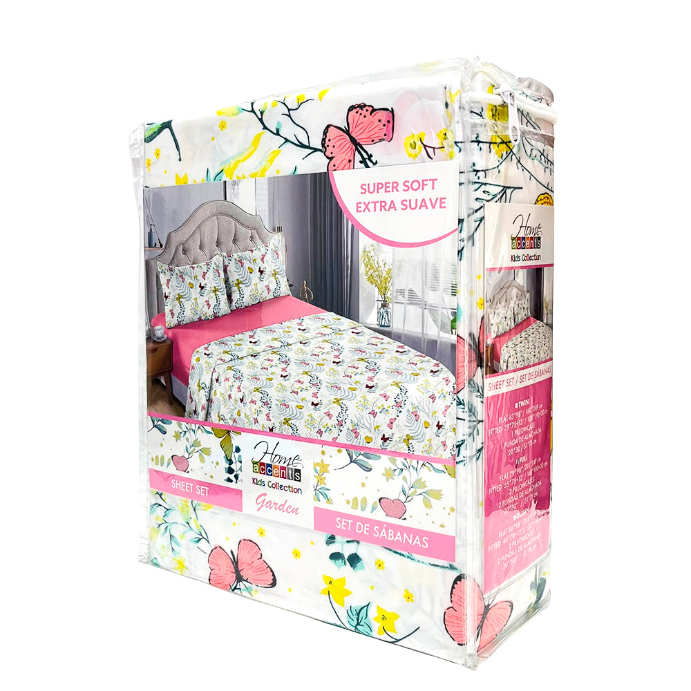 Sábana Full Set 4 Piezas Garden Infantil Home Accents