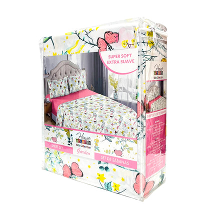 Sábana Full Set 4 Piezas Garden Infantil Home Accents