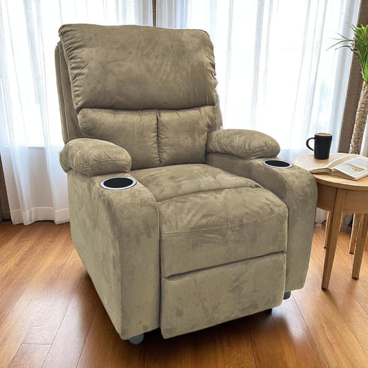 Sillón Reclinable Elements Furniture Tela D-Khaki