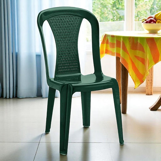 Silla de Plástico / Rimax Reciclado / Samba / Verde / Sin Brazos