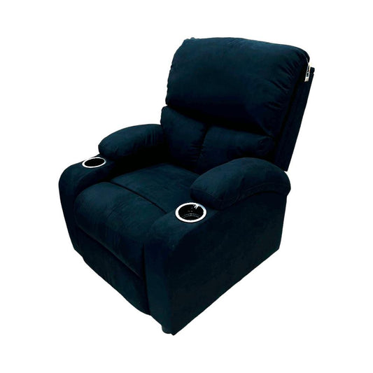 Sillón Reclinable Elements Furniture Tela Negro