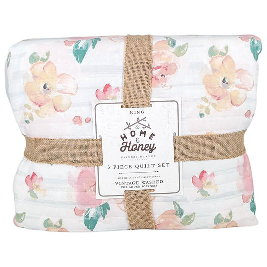 Sobrecama King Home Fashion 3 Piezas