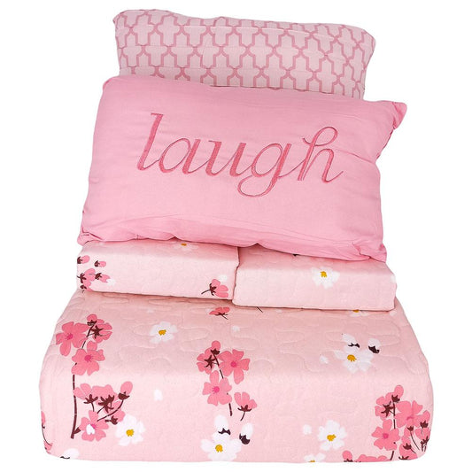 Sobrecama Luxury Flora Estampada de 5 Piezas - King
