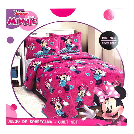 Sobrecama Minnie Mouse Infantil - Twin