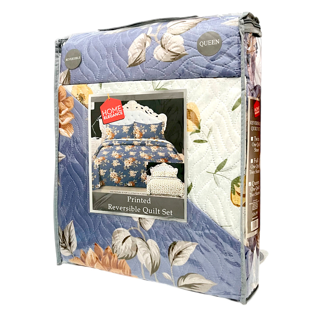 Sobrecama Home Elegance Estampado Queen 3 Piezas - Surtido
