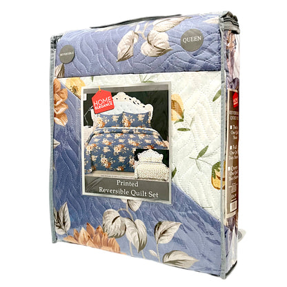 Sobrecama Home Elegance Estampado Queen 3 Piezas - Surtido