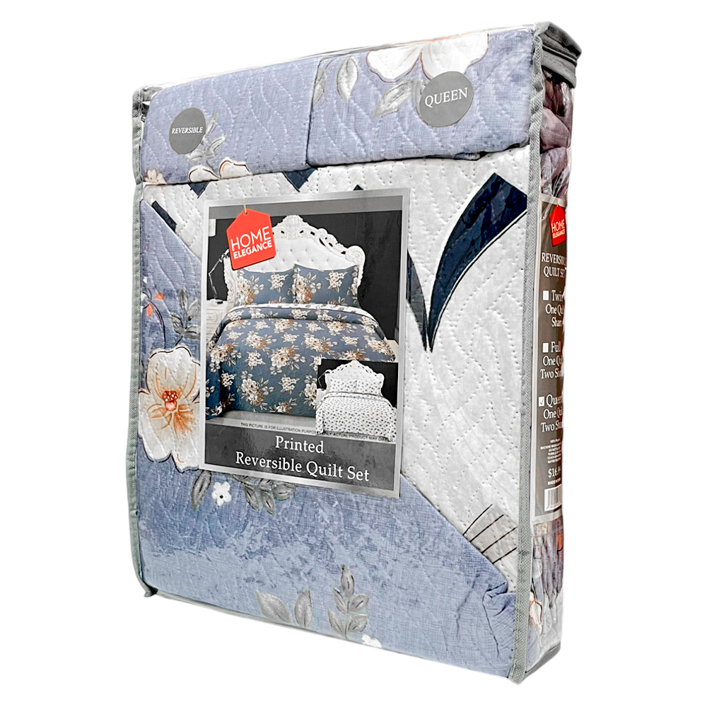 Sobrecama Home Elegance Estampado Queen 3 Piezas - Surtido