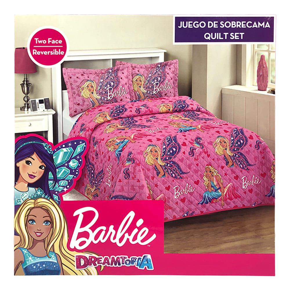 Sobrecama Barbie Mattel Infantil - Twin