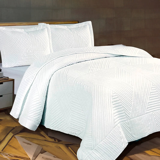 Sobrecama Twin 2 Piezas Cannon-Blanco