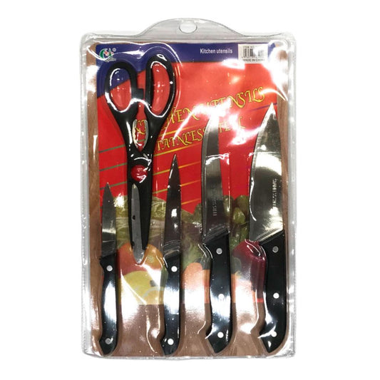 Set de Cuchillos Home Con Tabla de Picar 6 Piezas