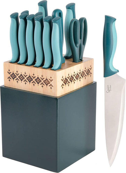 Set de Cuchillos Gibson Savory Saffron de 14 Piezas