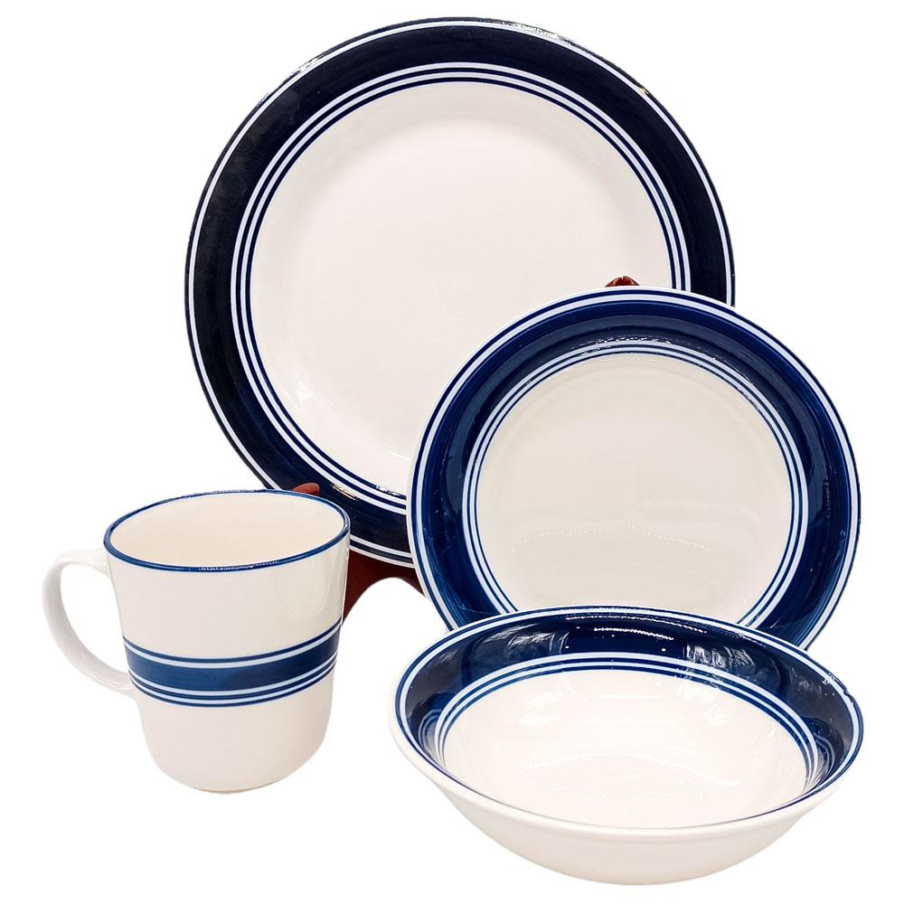 Set de Vajilla Redonda Home Elegance de Cerámica 16 Piezas