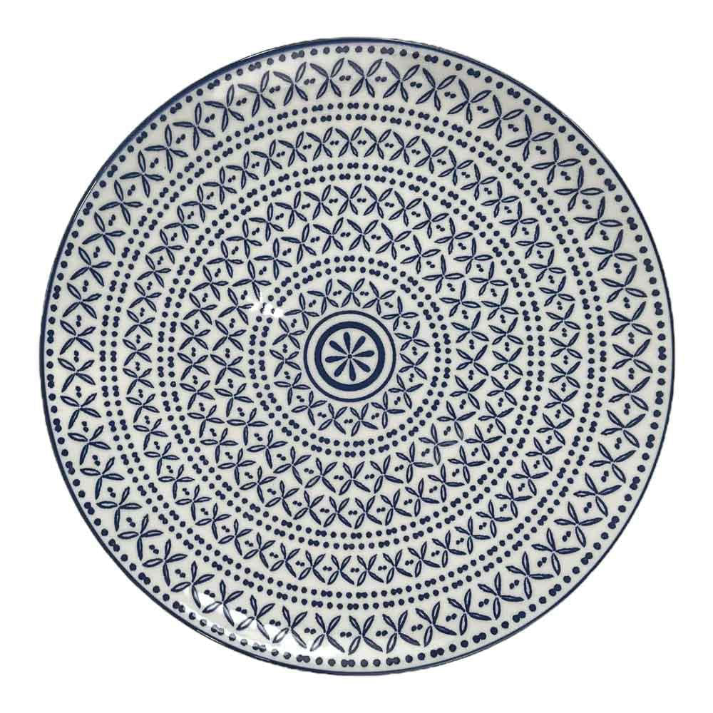 Plato Llano de Cerámica Home Elegance Estampado 8"
