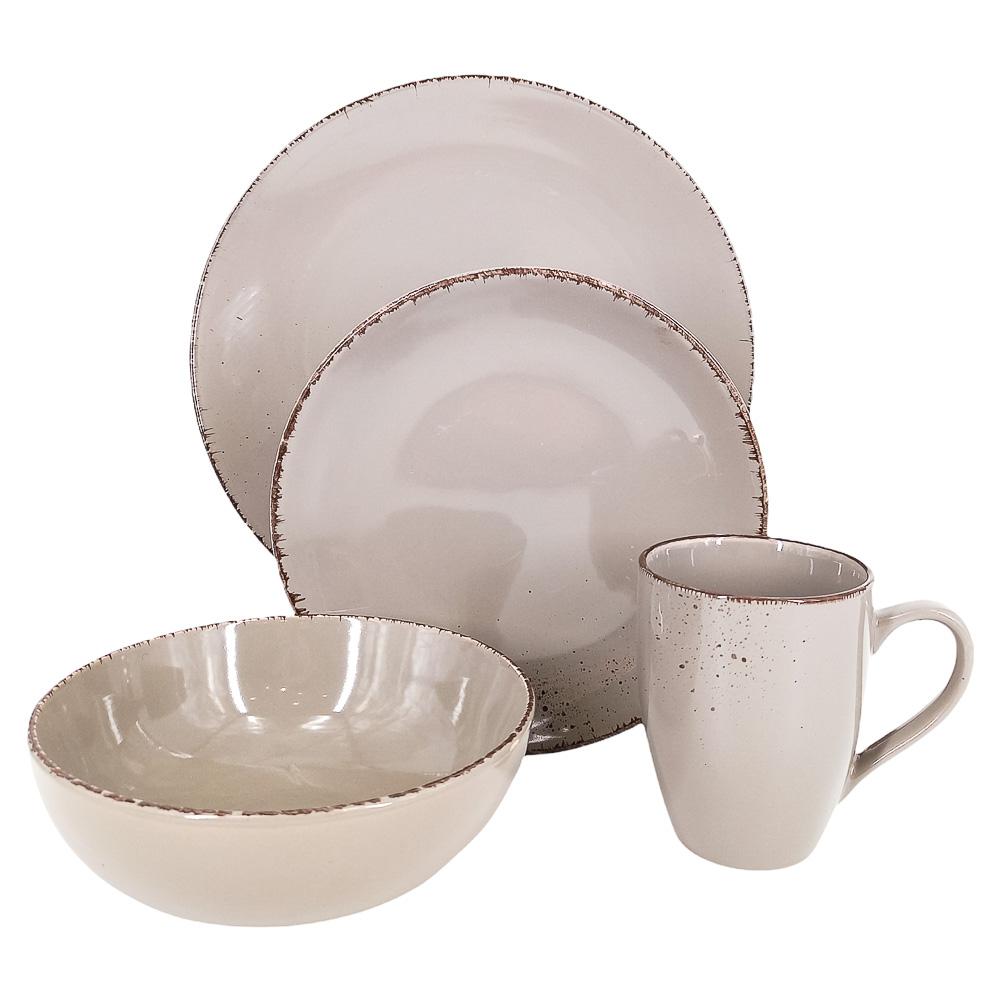 Juego de Vajilla Lotus de Cerámica 16 Piezas