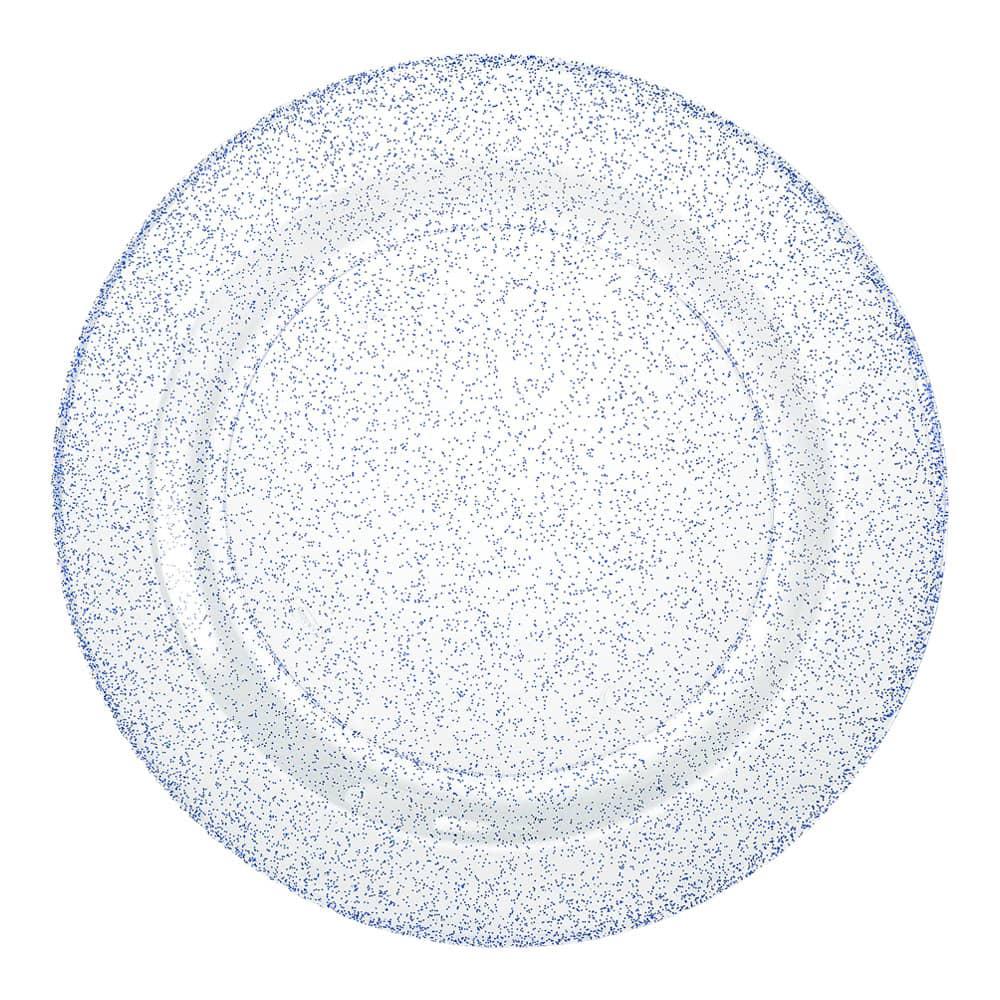 Plato Llano Lillian Plástico Glitter 10 Piezas 10"