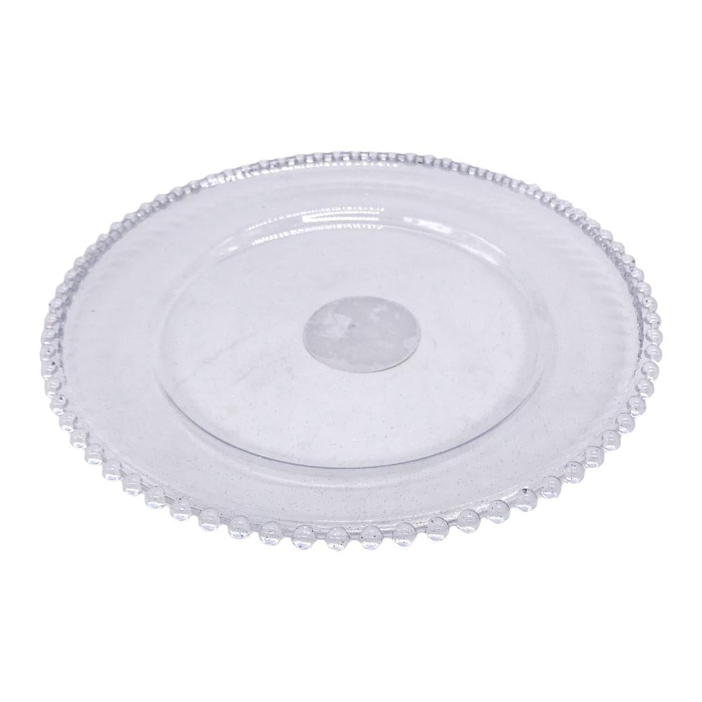 Plato Decorativo Decoré 32 cm x 3 cm Transparente