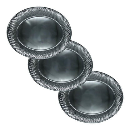 Bandeja de Plástico Lilian Ovalado 3 Piezas