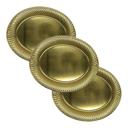 Bandeja de Plástico Lilian Ovalado 3 Piezas