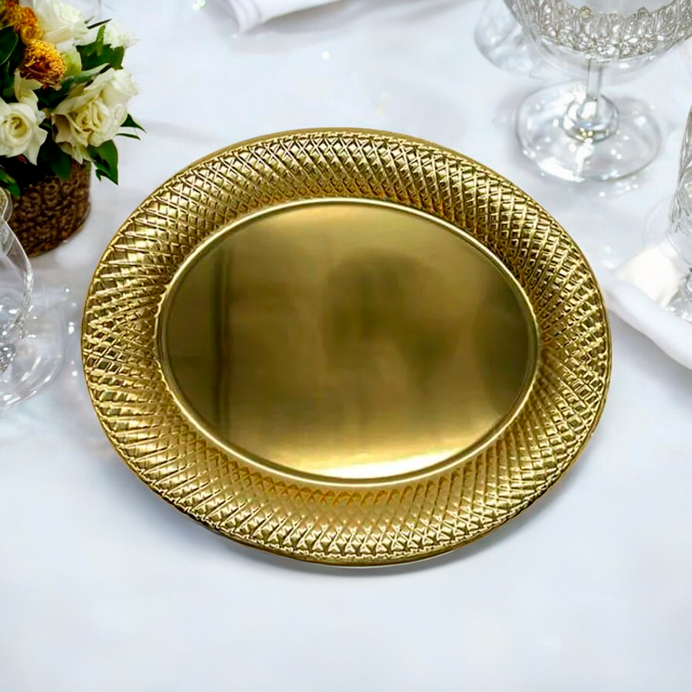 Bandeja de Plástico Lilian Ovalado 3 Piezas