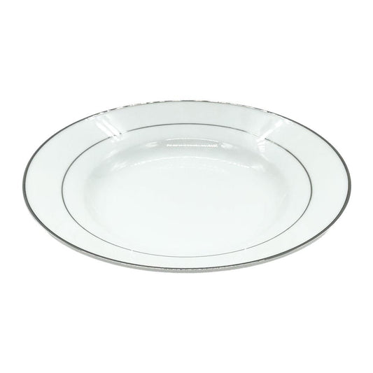 Plato Hondo Plate & Beyond 9" Blanco/Silver