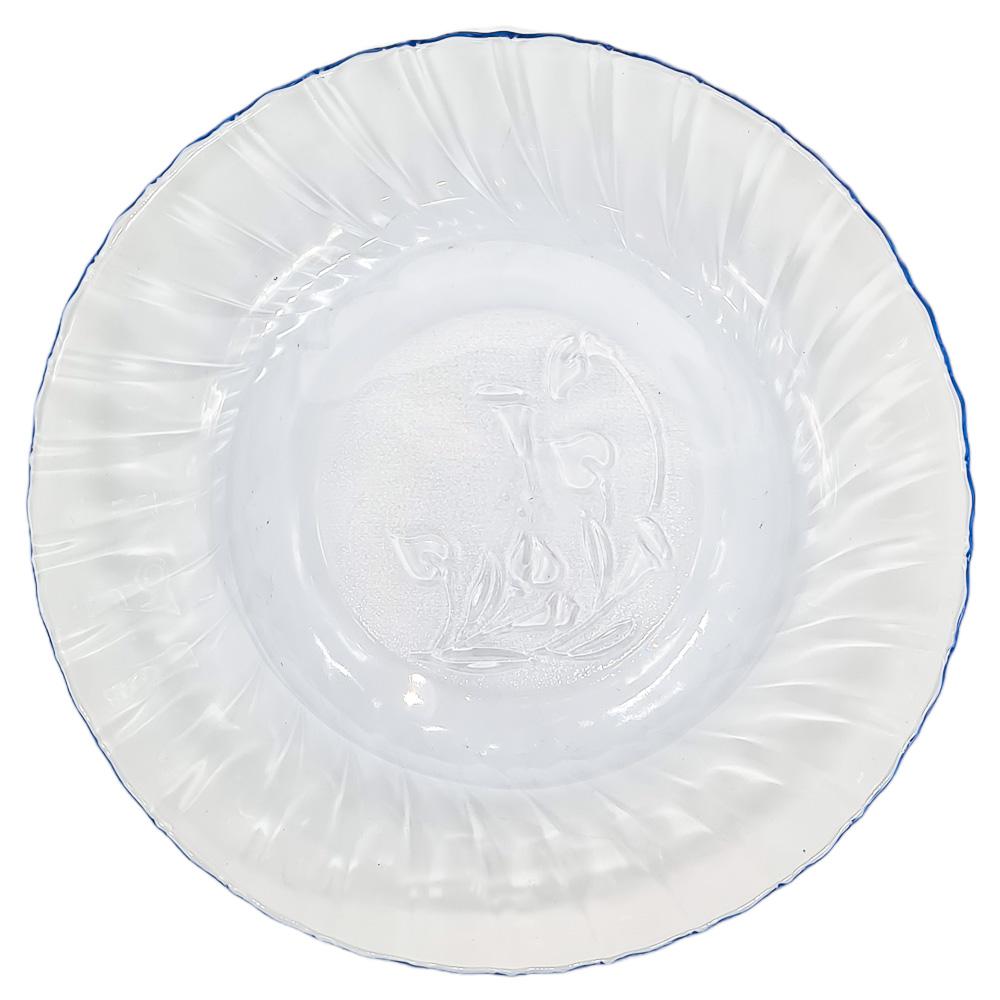 Plato Llano Crisa de Vidrio