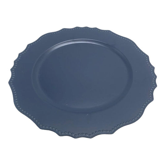 Plato Decorativo Decoré Plástico de 32.5 cm x 1.7 cm Azul Marino