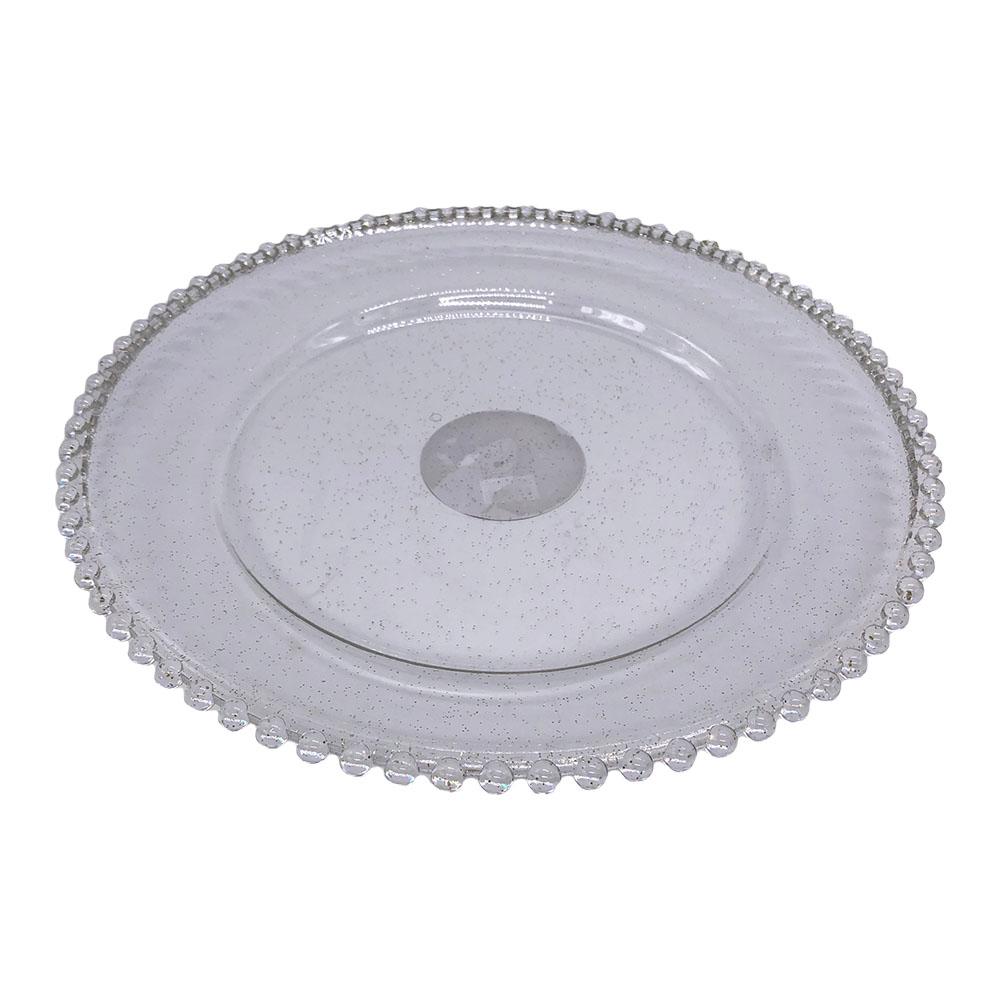 Plato Decorativo Decoré 32 cm x 3 cm Transparente