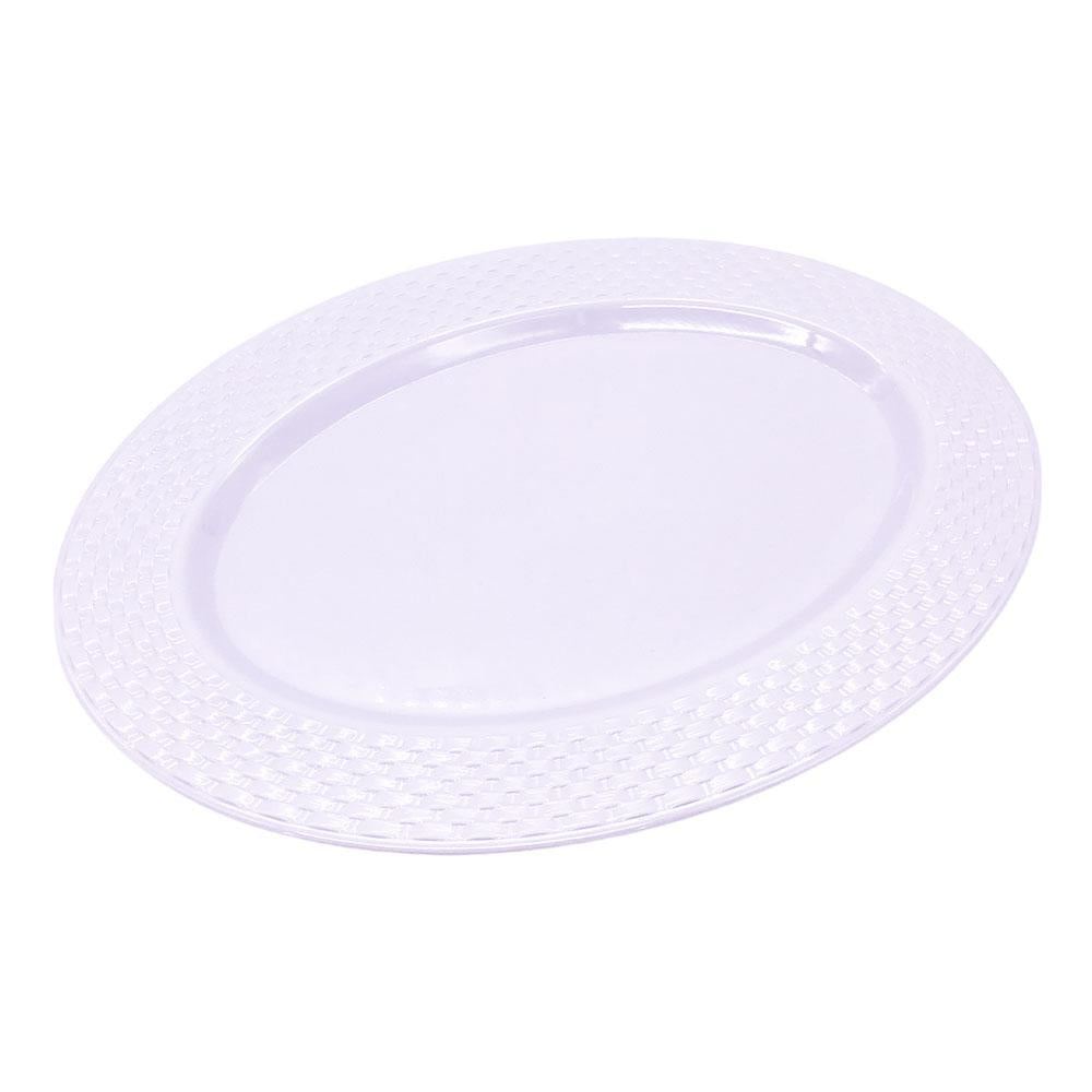 Bandeja California de Melamina Ovalada Wht Med