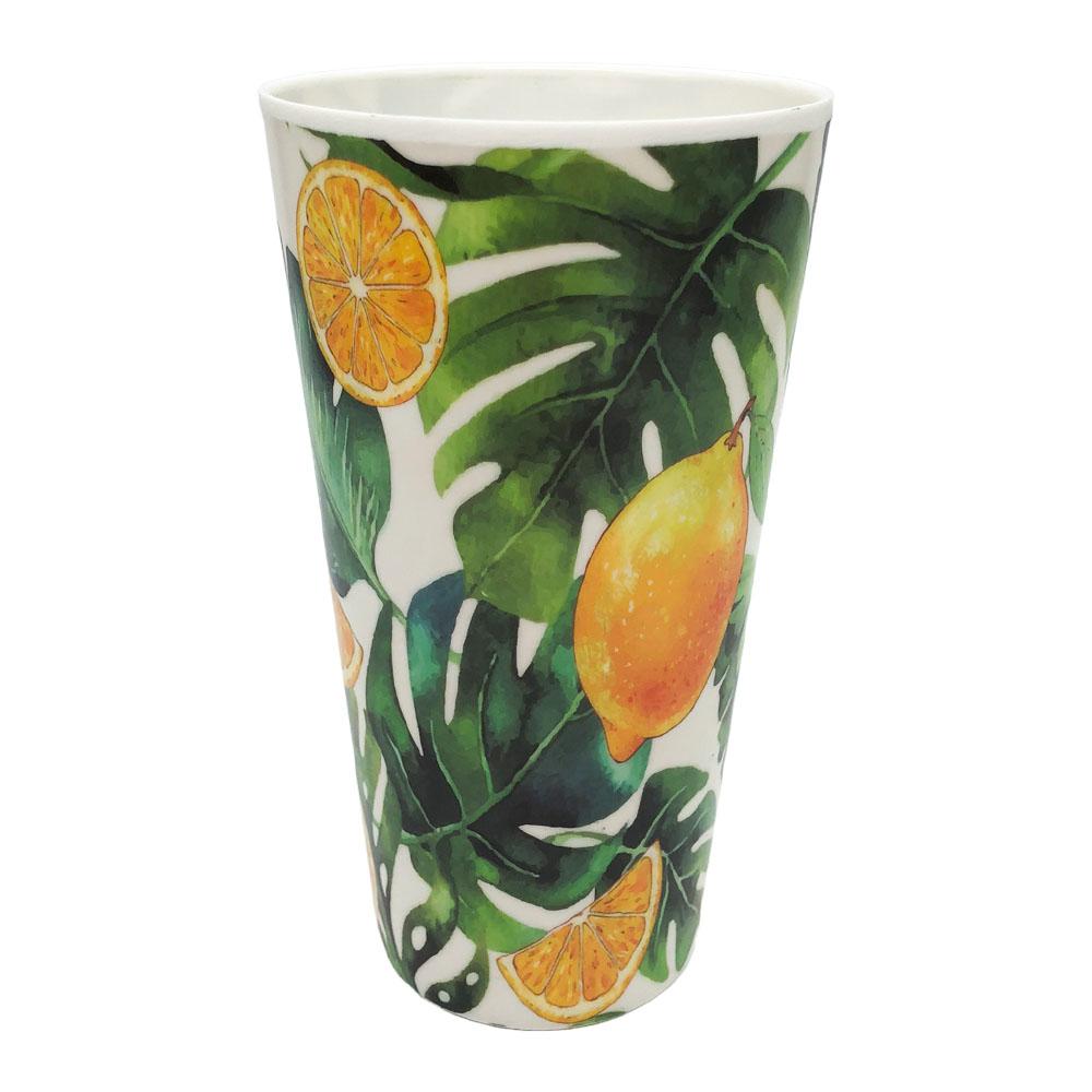 Vaso Fine Casa Melamina Estamp Naranja
