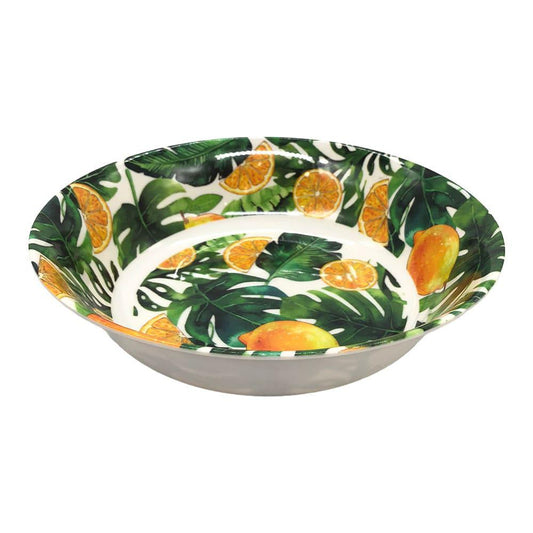 Plato Hondo Fine Casa 9" Melamina Estam Naranja