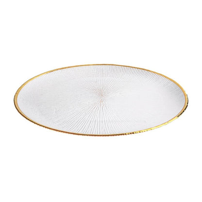 Plato Kennedy Home 12" Borde Dorado