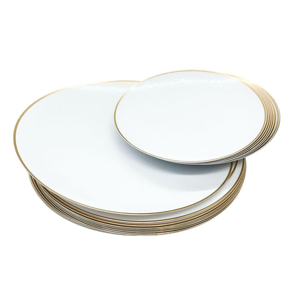 Platos de Plástico Lillian Reutilizable 32 Piezas