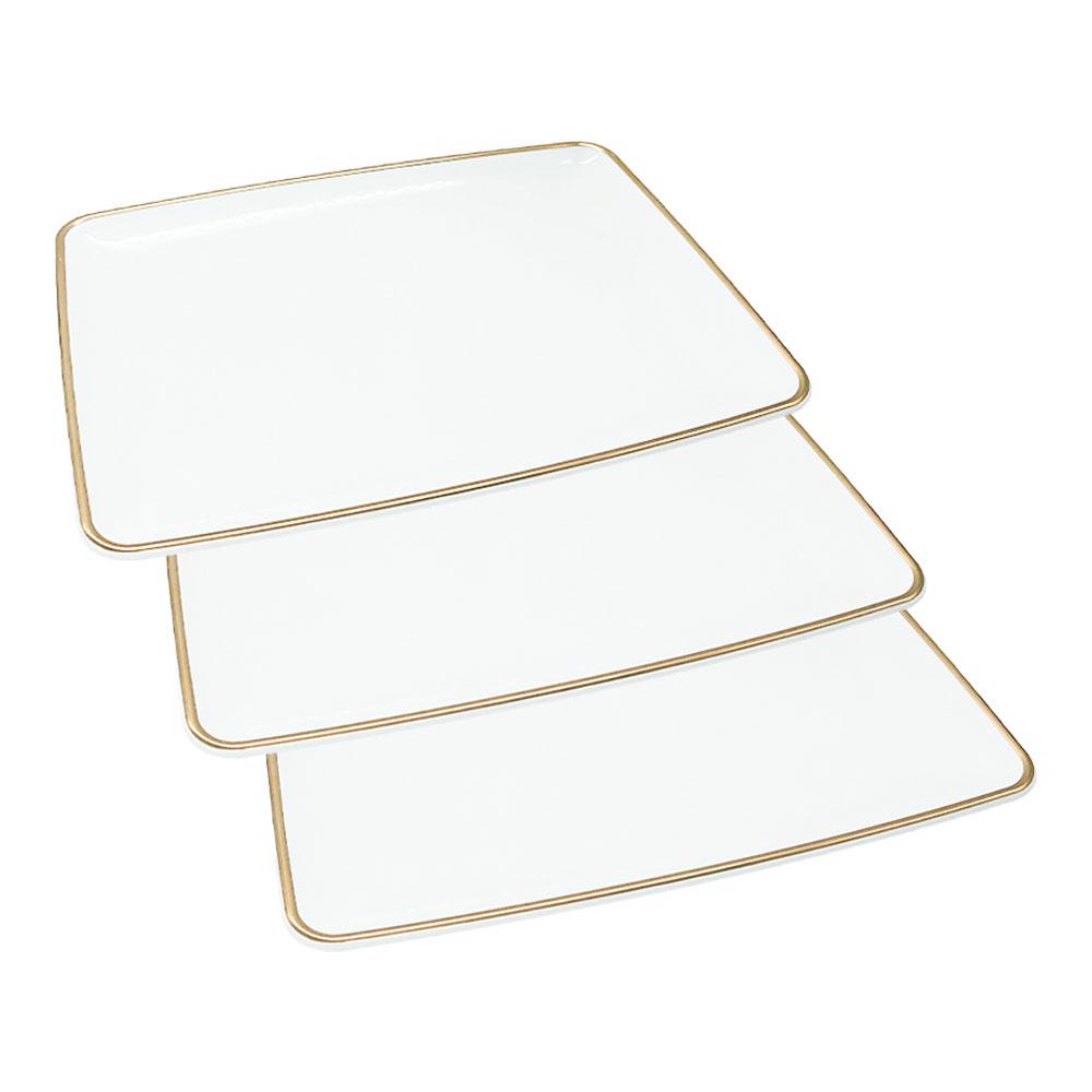 Bandeja Para Servir Lillian Rectangular 3 Piezas