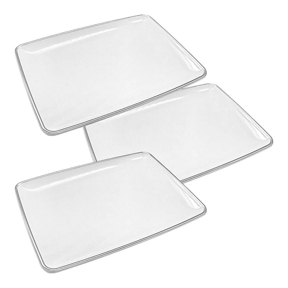Bandeja Para Servir Lillian Rectangular 3 Piezas