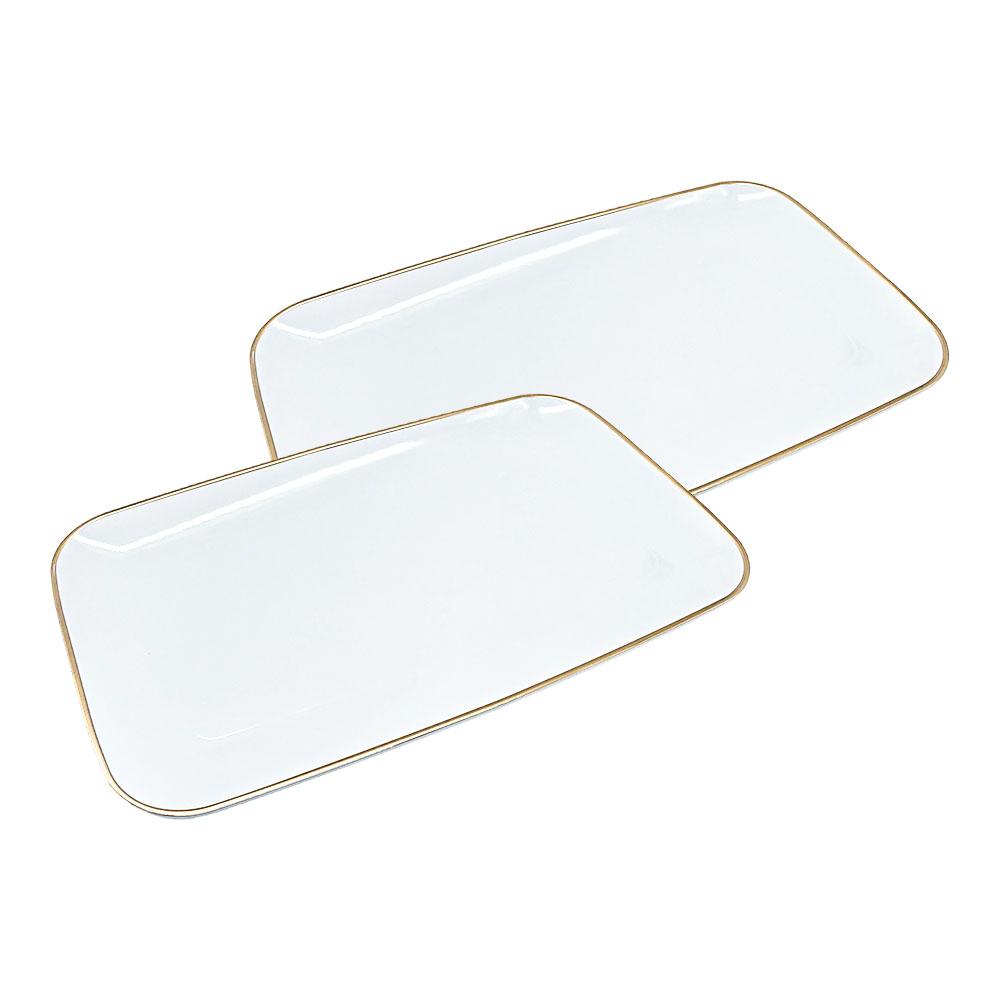 Bandeja Para Servir Lillian Rectangular 2 Piezas