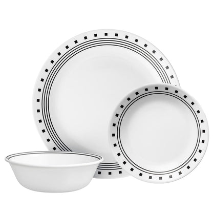 Vajilla de Vidrio Corelle City Block de 12 Piezas