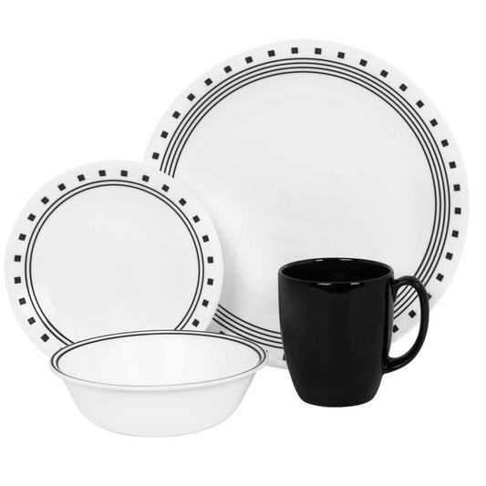 Vajilla de Vidrio Corelle City Block 16 Piezas