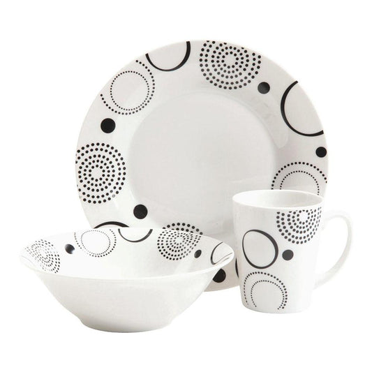 Vajilla de Cerámica Gibson Modern Times 12 Piezas
