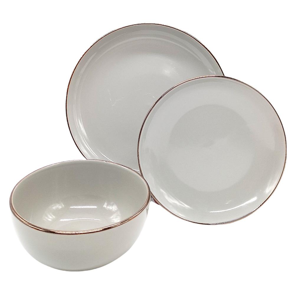 Vajilla de Cerámica Rockaway Gibson 12 Piezas